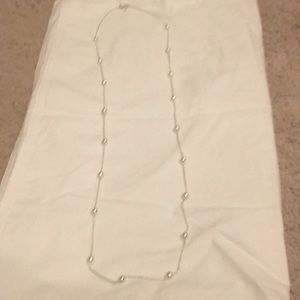 Silver beaded necklace